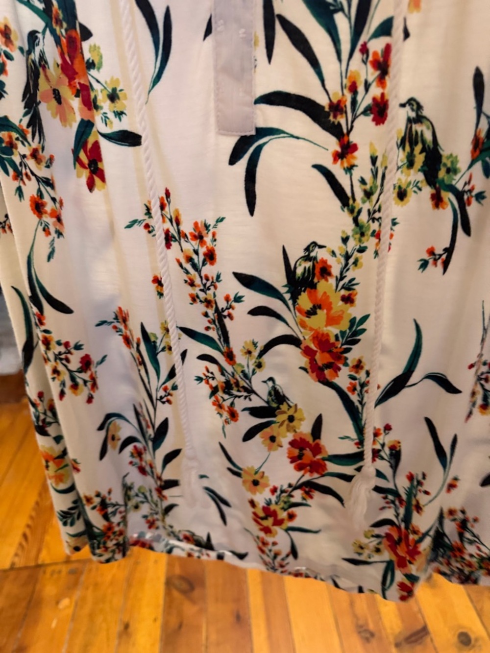 Daniel Rainn  floral cap sleeve blouse M Boho Style - Picture 2 of 9